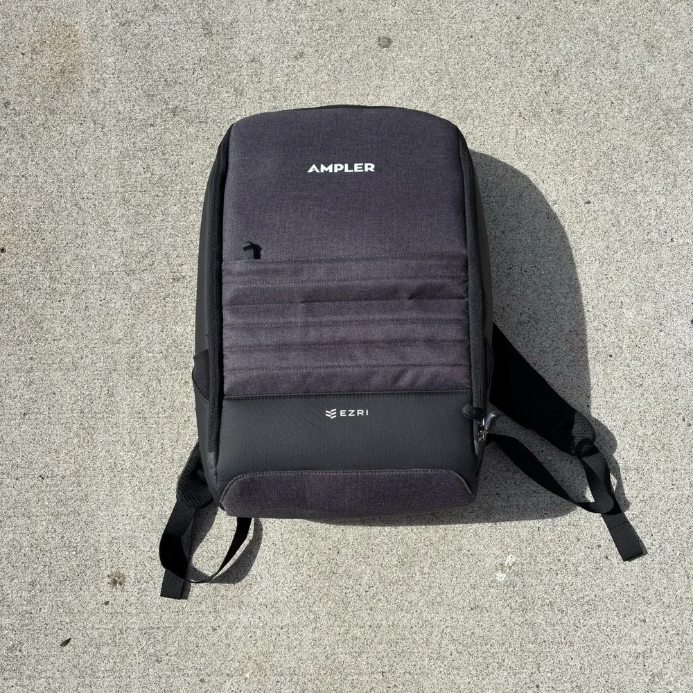 EZRI Professional Backpack (Black) Tech Two Strap Work Travel Laptop Bag